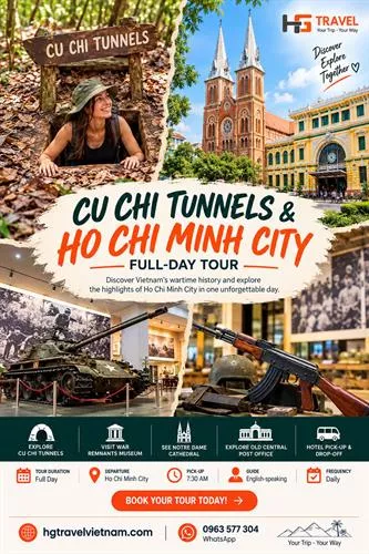 Cu Chi Tunnels & Ho Chi Minh City Tour – Full Day